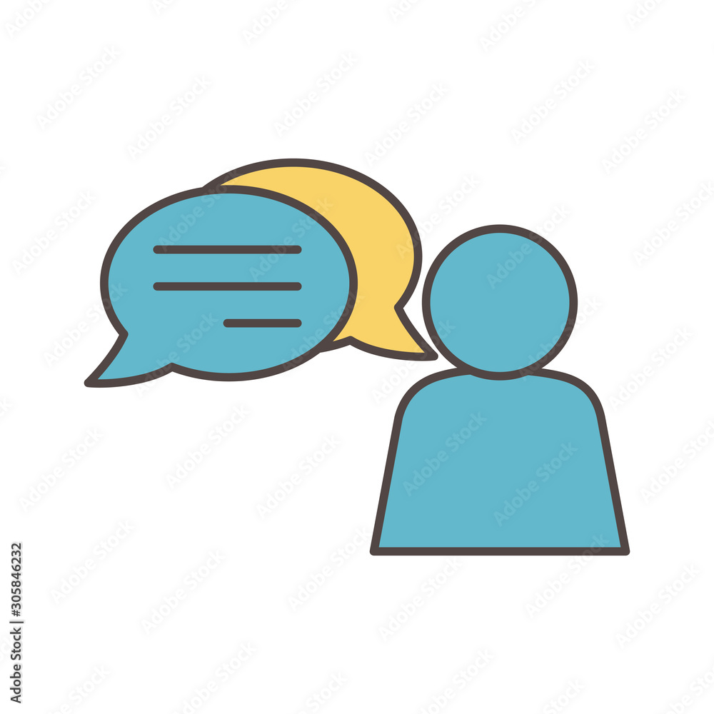 avatar speech bubble social media icon avatar speech bubble social media icon