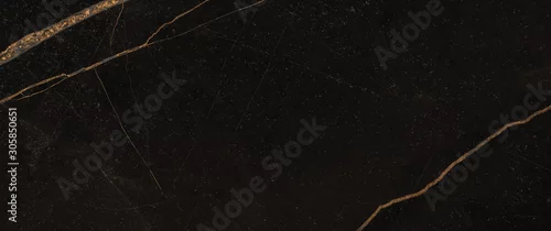 Panel kuchenny z motywem Black marble texture background with golden veins, Black marble natural pattern for background, Abstract black white and gold, Black and yellow marble for ceramic wall and floor tiles, It can be used 