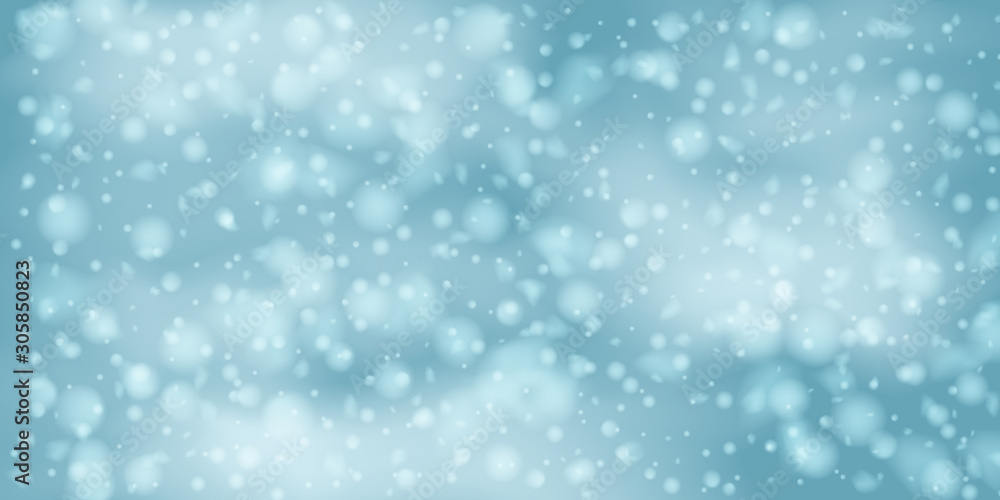 Fototapeta premium Snowflakes, snowfall.