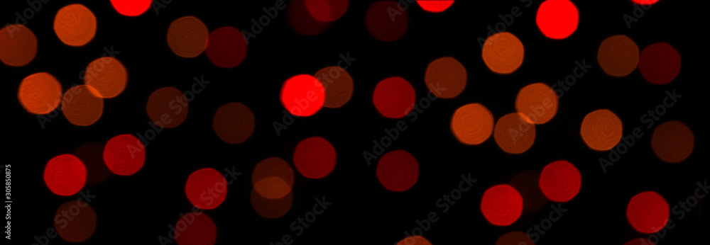 Colorful bokeh lights on black background On christmas day. Colorful bokeh lights on black background On christmas day.