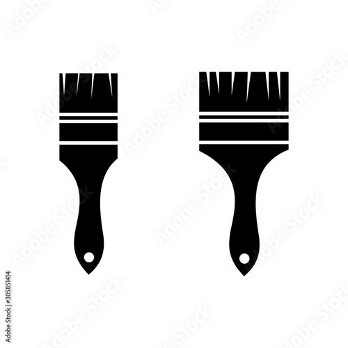 paint brush icon vector design symbol