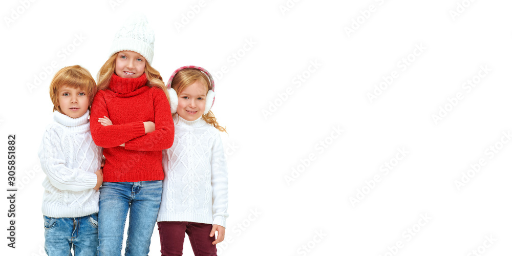 Obraz premium warm clothes for children