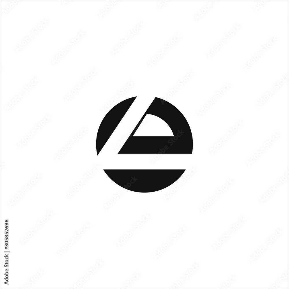Initial letter el or le logo vector design template - obrazy, fototapety, plakaty 