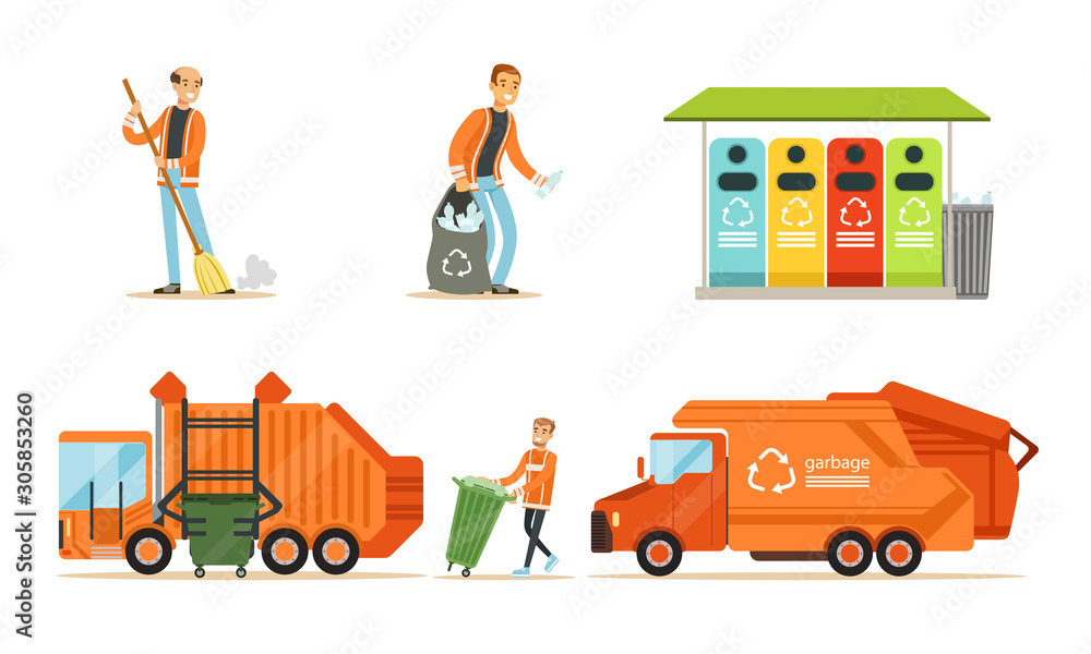 Garbage Man Background Studio Garbage Man Clip Art