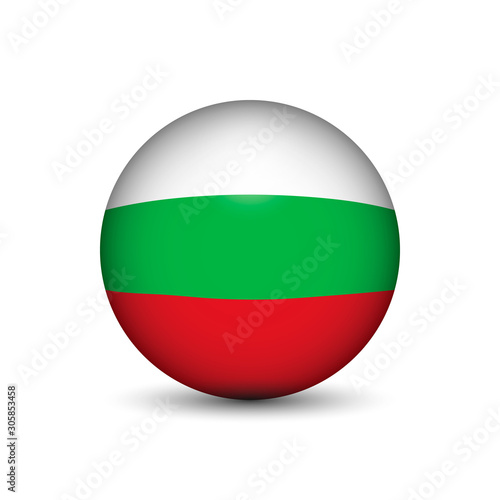 Flag of Bulgaria in the form of a ball isolated on white background. Free Download Flag of Bulgaria in the form of a ball isolated on white background. - GFXLoad