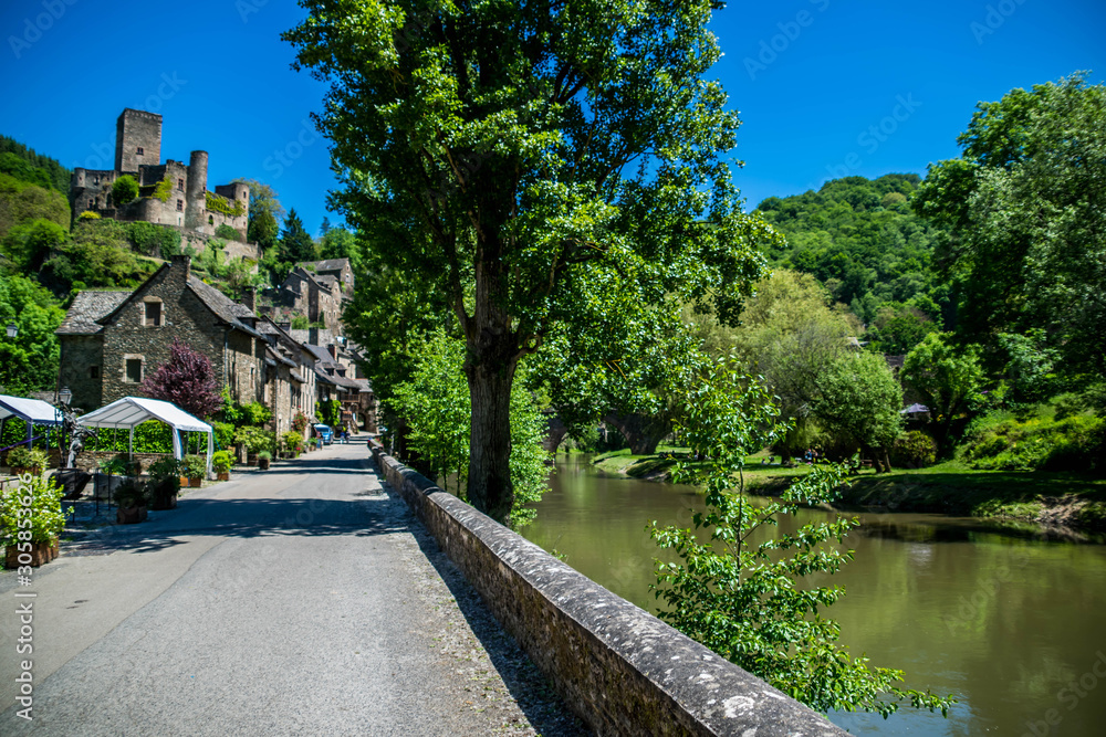 Belcastel, Aveyron, Occitanie, France. Belcastel, Aveyron, Occitanie, France.