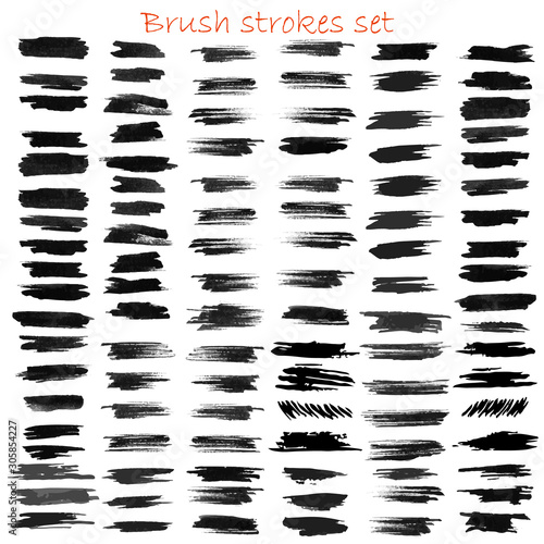 grungy vector brush strokes © marivlada