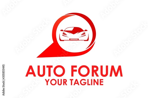 Auto Car Forum Logo design, car logo icon