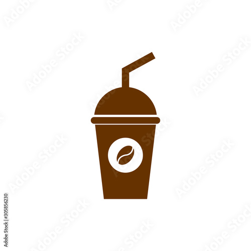 coffee cup icon vector design symbol of cafe or restaurant