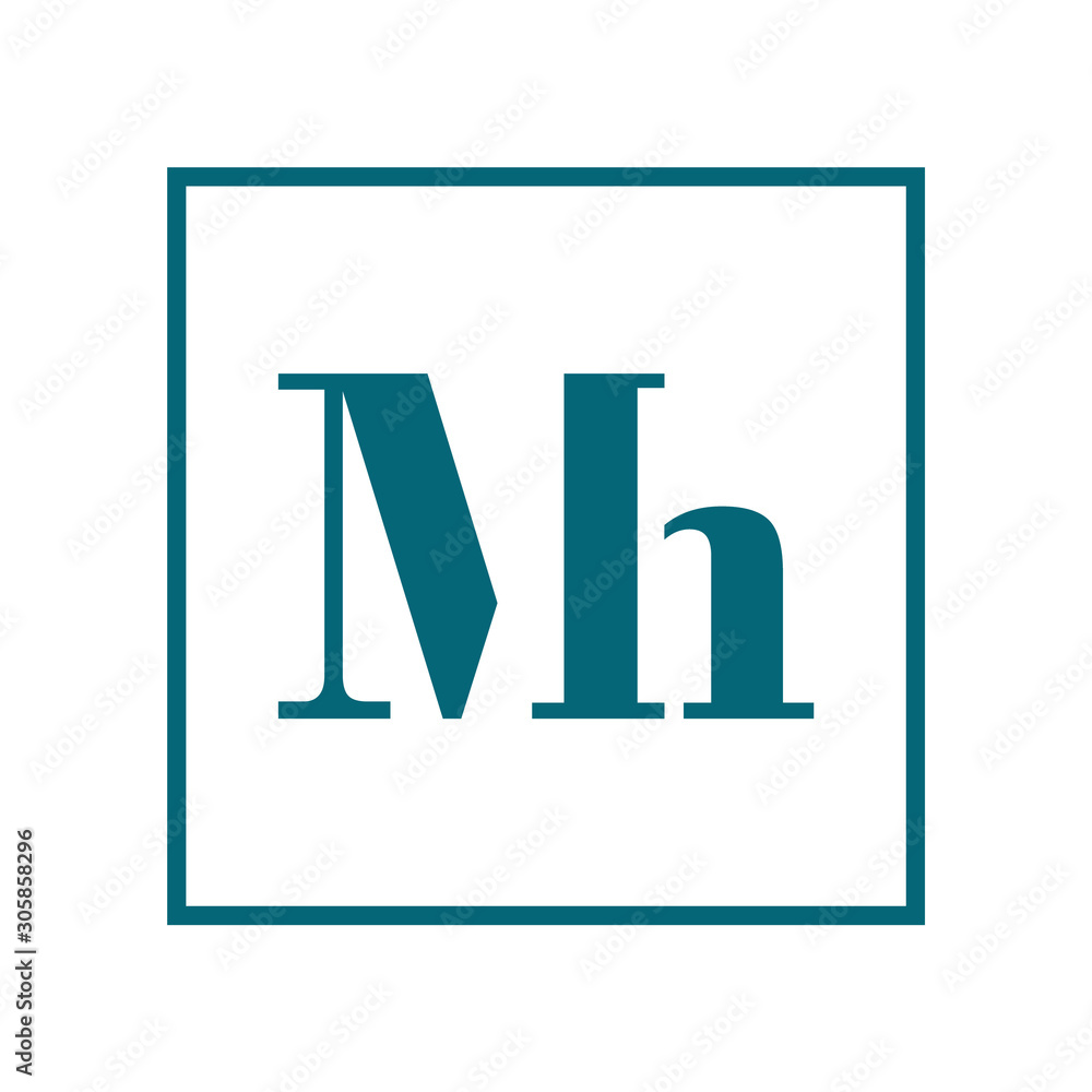 Creative Innovative Initial Letter MH logo template Creative Innovative Initial Letter MH logo template