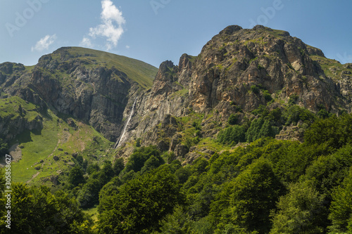 View of the highest waterfall on the Balkan Peninsula in central Balkan Nation Park.Bulgaria. photo