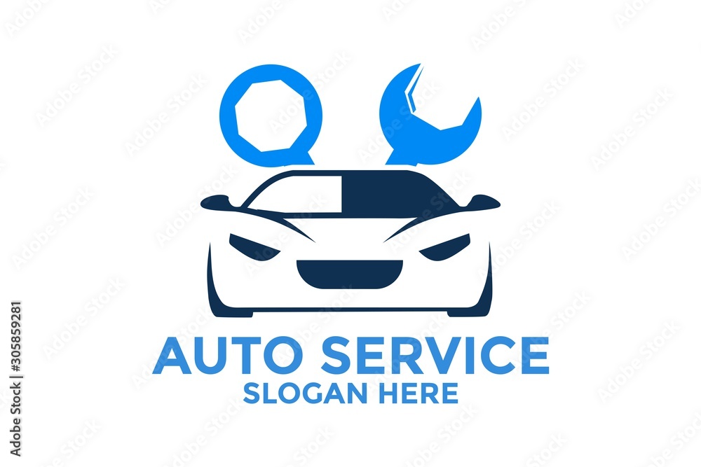 Car service logo, car repair logo design vector Car service logo, car repair logo design vector