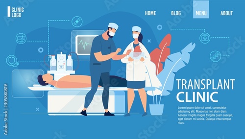 Landing Page Advertising Transplant Clinic Service