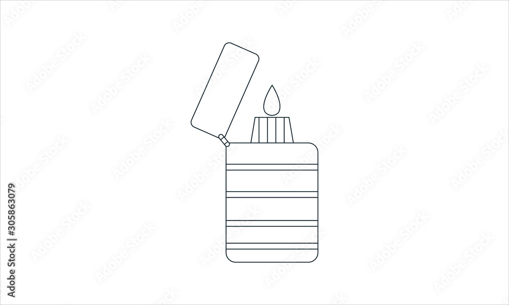 Lighter icon for camping and survival purposes Lighter icon for camping and survival purposes
