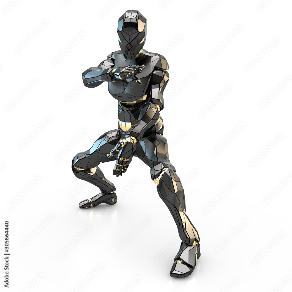 schwarzer Humanoid schwarzer Humanoid