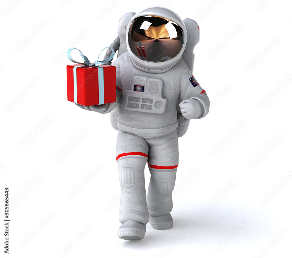 Fun astronaut - 3D Illustration Fun astronaut - 3D Illustration