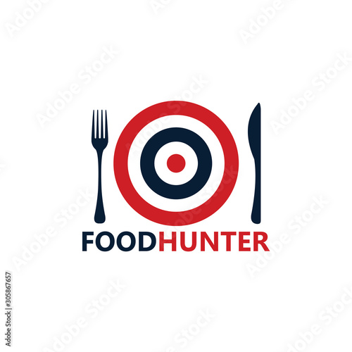 Food Hunter Logo Template Design