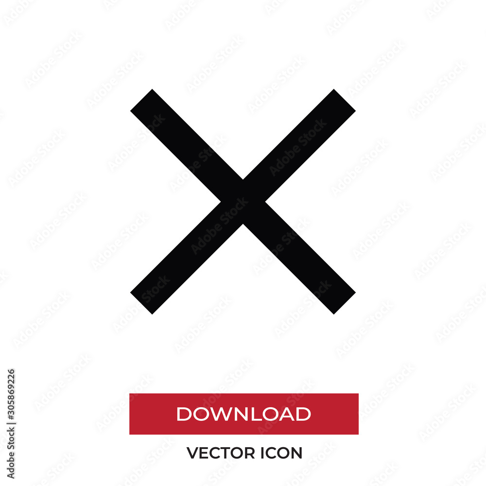 Cancel vector icon, simple sign for web site and mobile app. Cancel vector icon, simple sign for web site and mobile app.