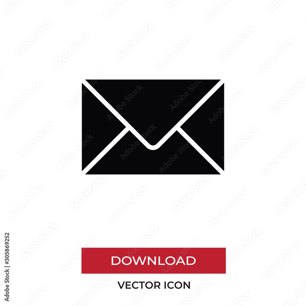 Email vector icon, simple sign for web site and mobile app. Email vector icon, simple sign for web site and mobile app.