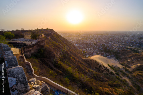 Sunset view of Jaipur from Nahargarh Fort