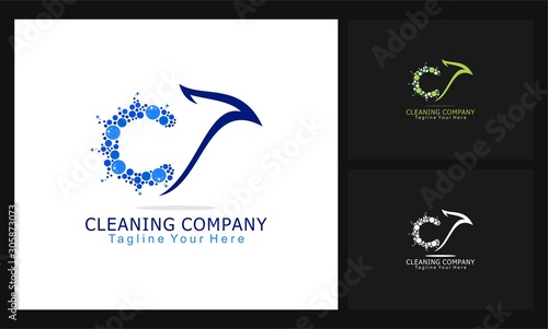 Free Download cleaning business company logo - GFXLoad