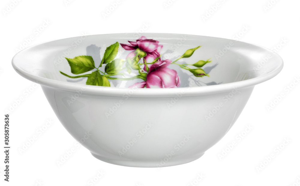 Ceramic white bowl isolated on white background Ceramic white bowl isolated on white background