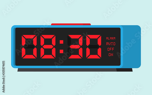 Digital alarm clock classic.