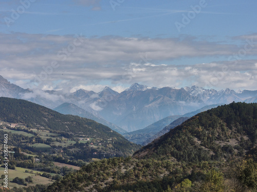 The landscapes offered by the Lac de Monteynard-Avignonet. France
