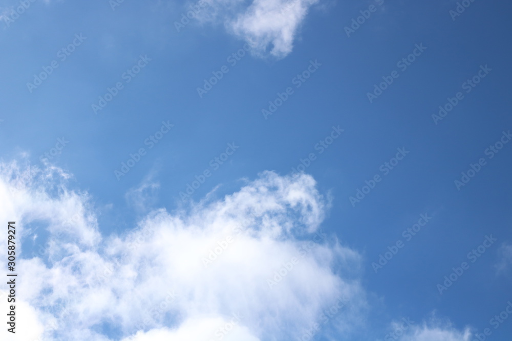 blue sky with clouds