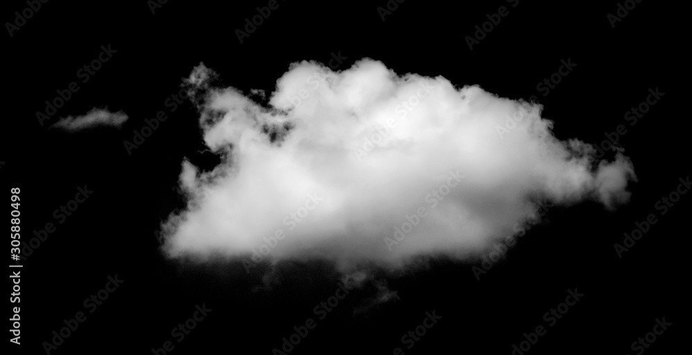 white clouds isolated on black background white clouds isolated on black background