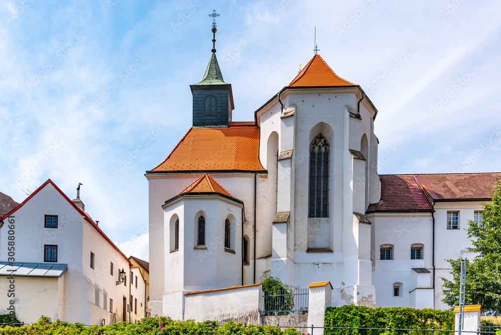 Church of St. John the Baptist and Minorite monastery in Jindrichuv Hradec, Czech Republic