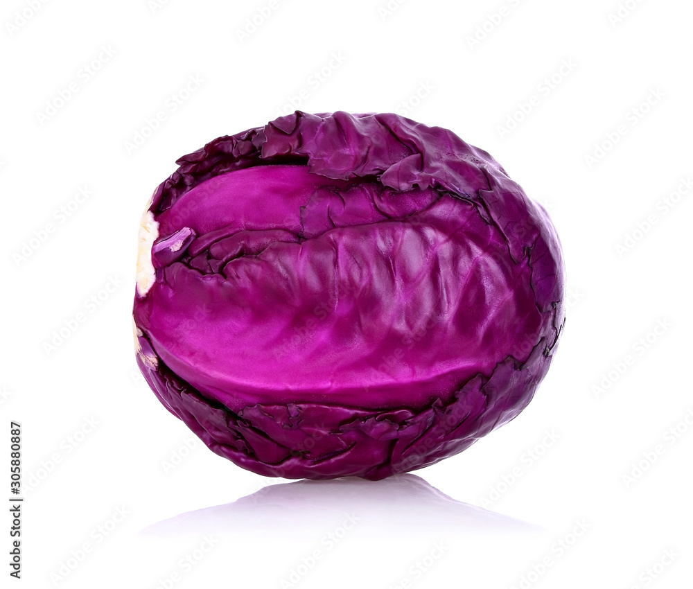 red cabbage or purple cabbage isolated on white background red cabbage or purple cabbage isolated on white background