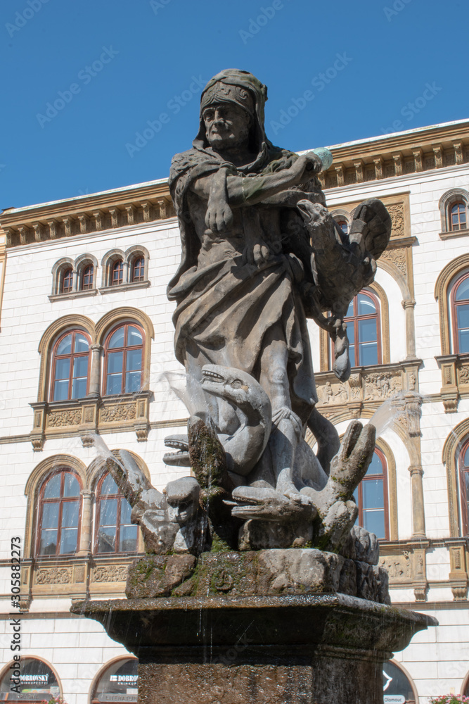 Hercules fountain ,Olomouc , Czech republic