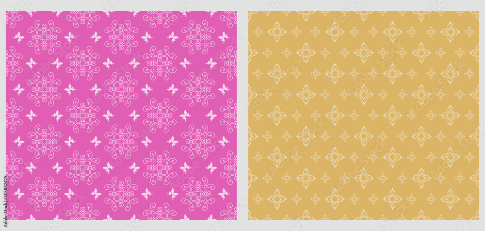 Set of Seamless Patterns, Vector