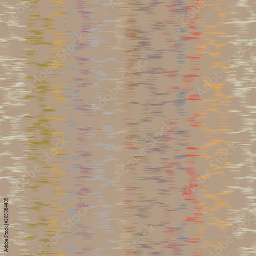 Fuzzy blurry animal print ombre gradient design in desert beige colors. Seamless repeat vector pattern swatch for fashion or home decor.