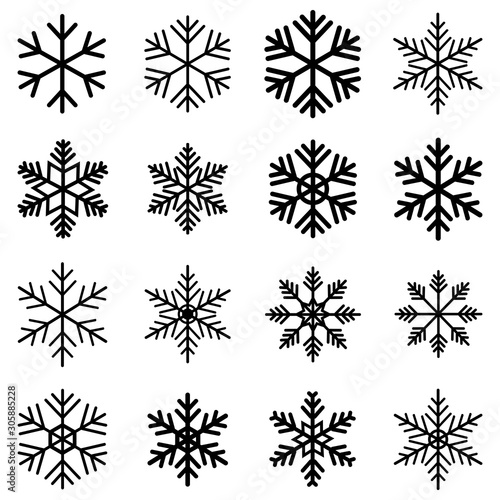 snowflake icon vector design symbol