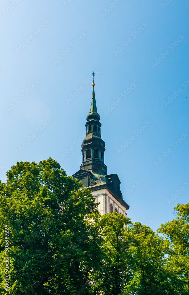 The 13th century Catholic Saint Nicholas' Church in Tallinn, Estonia