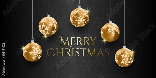 Christmas Background with cannabis Christmas balls