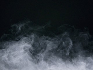smoke on black background