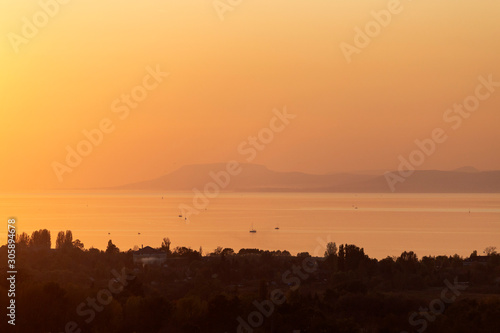 Sunset at Lake Balaton
