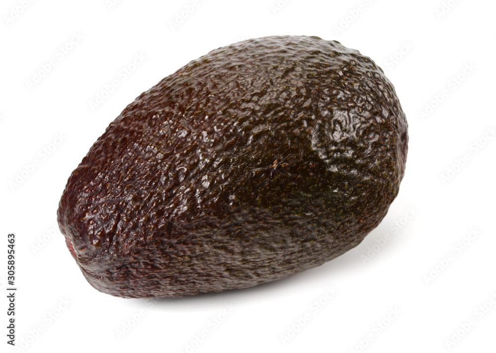 single brown avocado isolated on white background. Healthy food. single brown avocado isolated on white background. Healthy food.