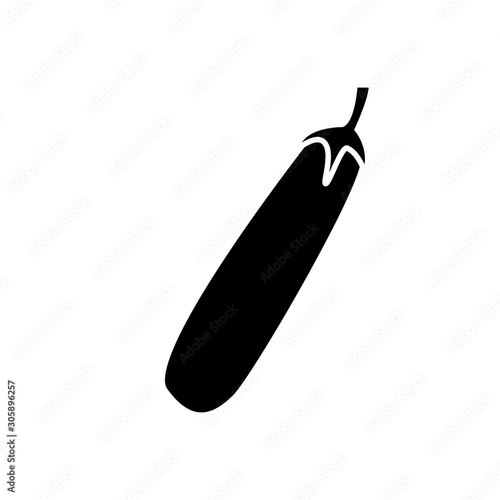 Eggplant icon vector in simple design template Eggplant icon vector in simple design template