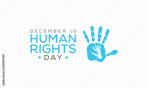 Vector illustration on the theme of International Human Rights Day on December 10th. © Waseem Ali Khan