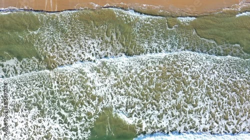 Ocean waves on the beach