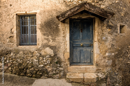 The blue door, Mirmande in Provence, France © serge