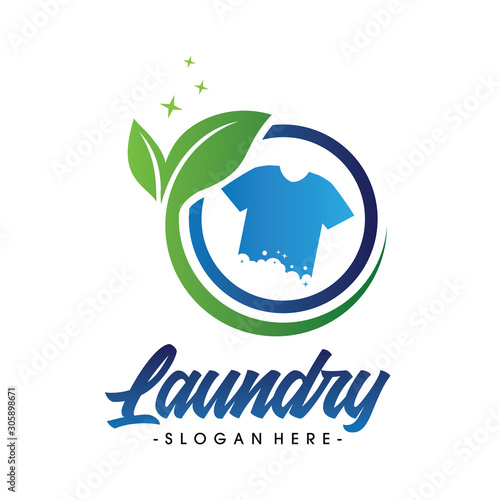 Laundry Logo, Dry Cleaning Logo, Creative laundry logo Vector