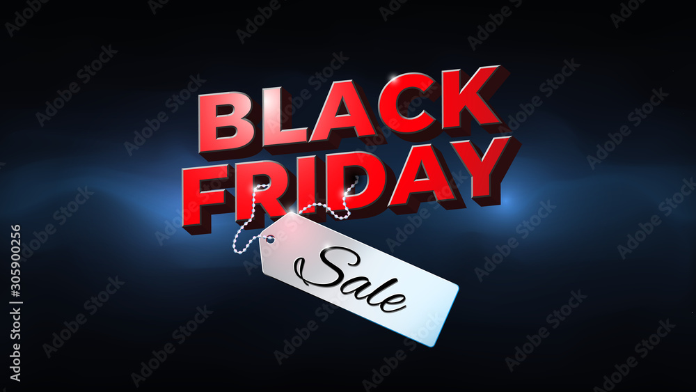 Black friday sale banner. Special offer price sign. Bright black friday flyer with sale price tag. Dark background, blue electric glow. Web banner, vector design promotion poster Black friday sale banner. Special offer price sign. Bright black friday flyer with sale price tag. Dark background, blue electric glow. Web banner, vector design promotion poster