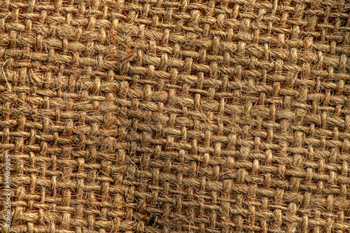 Woven burlap cloth texture