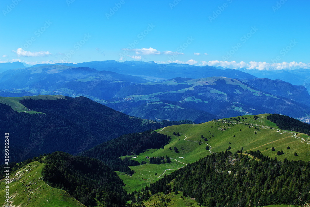 wonderful mountain view and horizon view by Monte Grappa, Italy