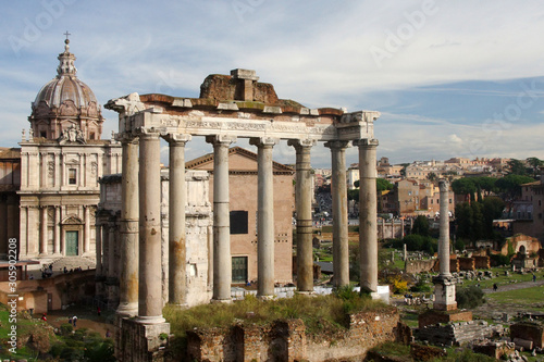 old temple in rome